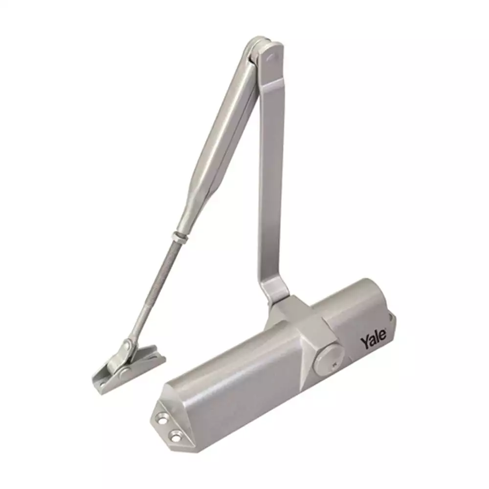 Yale YDC-2022 Surface Mounted Door Closer, EN Size 2-4, Silver