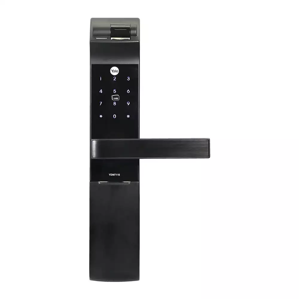 Yale YDM 7116 MB Smart Door Lock With Biometric, RFID, Key, Pin Code & App Access Mode (Matt Black)