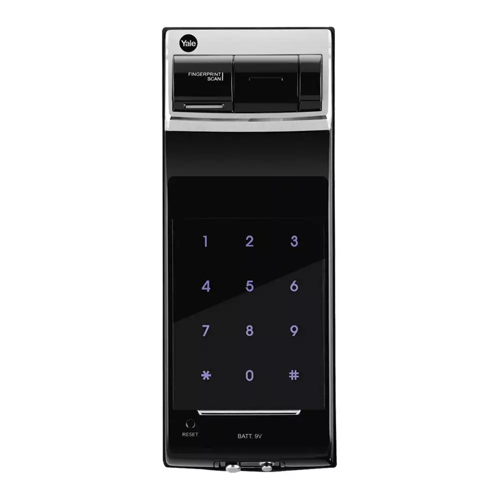 Yale YDR 4110 + N Protocol Rim Smart Door Lock for Home With Fingerprint, Pin Code, Work With App & Remote Control Access, Black (3 Years Warranty)