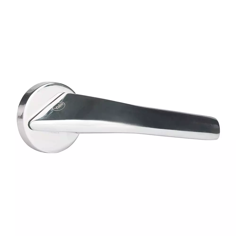 Yale YPBL-802 Solid Brass Lever Door Handle, Chrome Polished