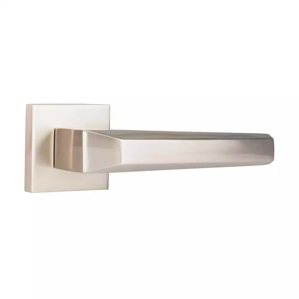 Yale YPBL-804 Solid Brass Lever Door Handle, Satin Steel