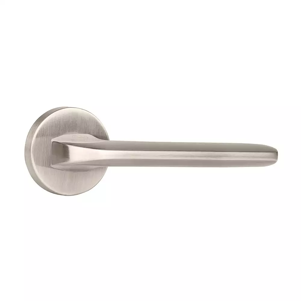 Yale YPBL-805 Solid Brass Lever Door Handle, Satin Steel