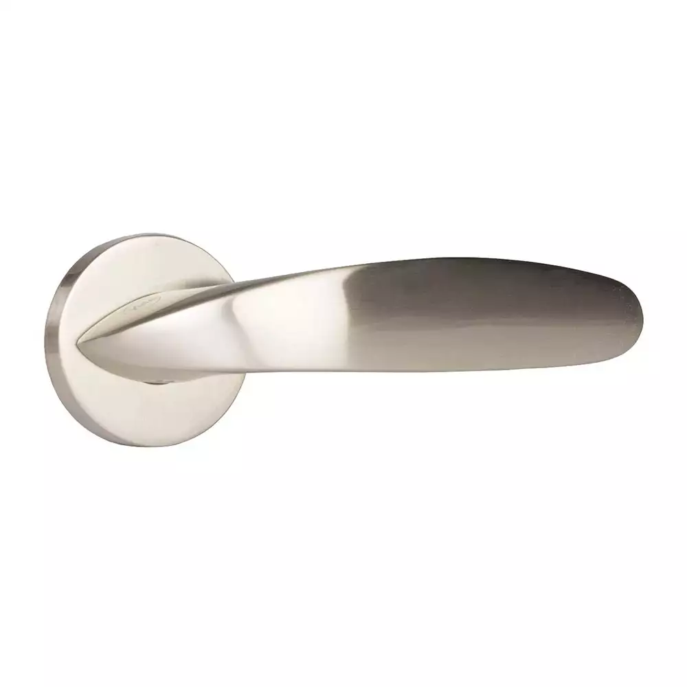 Yale YPBL-806 Solid Brass Lever Door Handle, Satin Steel