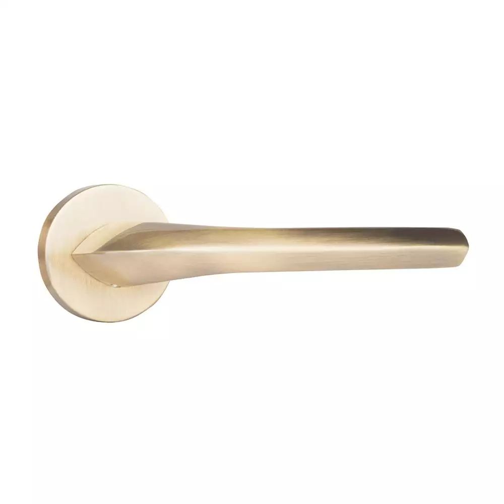 Yale YPBL-808 Solid Brass Lever Door Handle, Antique Brass