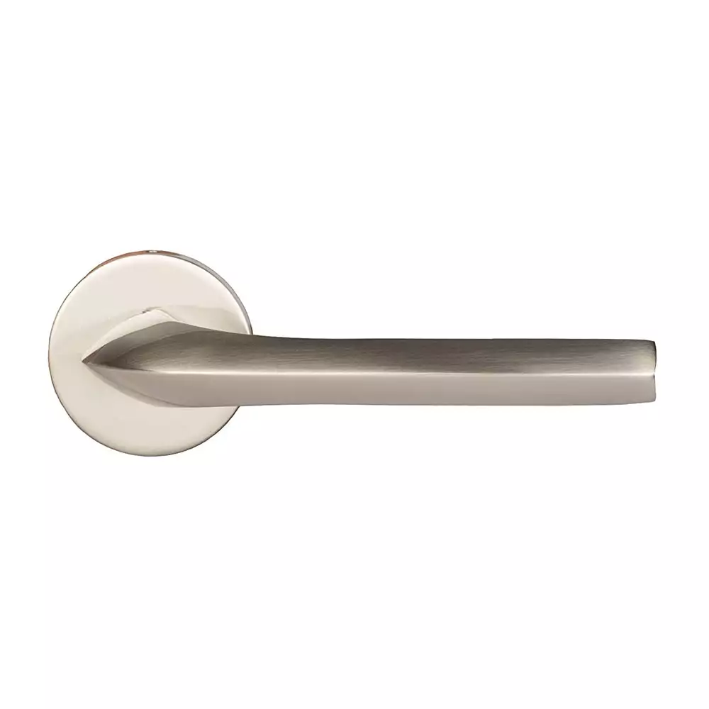 Yale YPBL-808 Solid Brass Lever Door Handle, Satin Steel