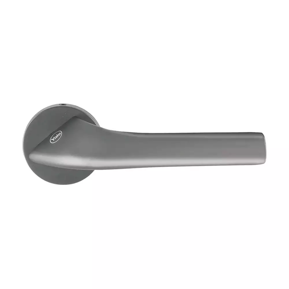 Yale YPVL 902 Premium PVD Brass Lever Door Handle, Black Matt