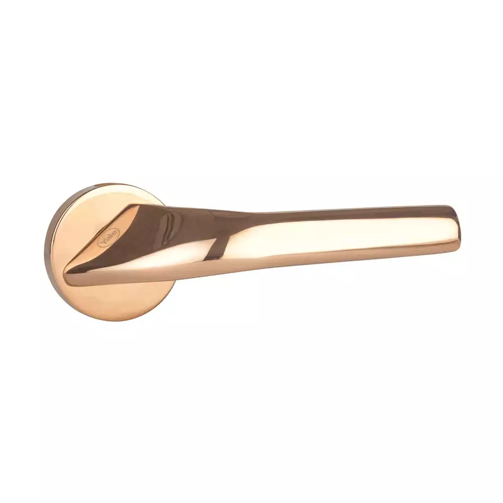 Yale YPVL 902 Premium PVD Brass Lever Door Handle, Rose Gold