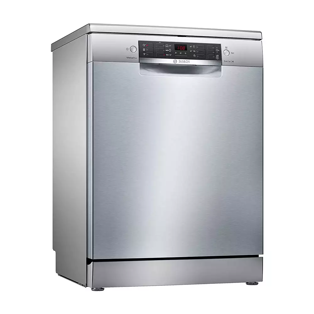 Bosch Series-4 60 cm Free Standing Dishwasher, Capacity 14 Plate Setting  - (Silver Inox)