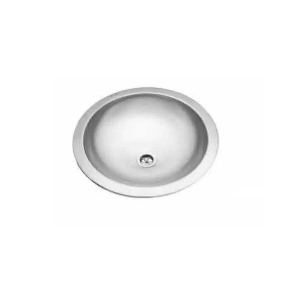 Nirali Globus Stainless Steel Wash Basin - Satin (450 mm)