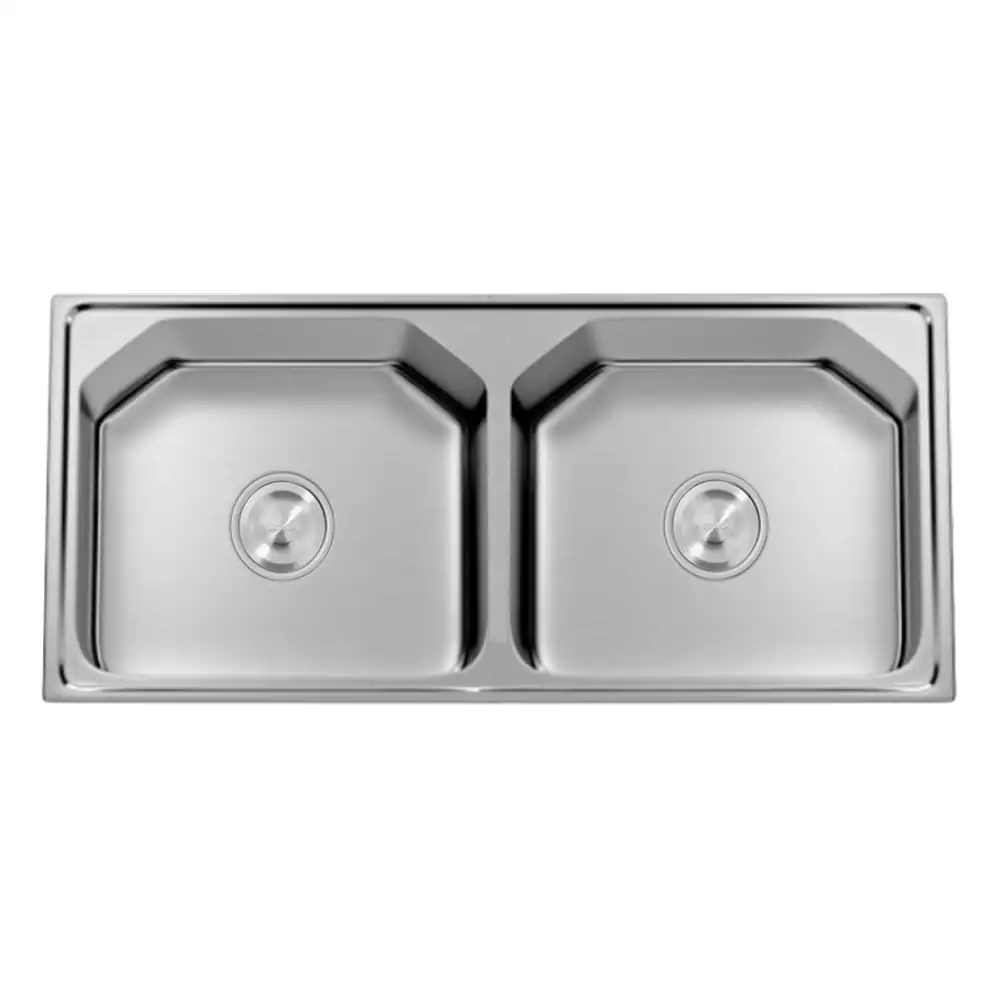 Hekken Cub-Ax-eco Square 304 Grade Stainless Steel Kitchen Sink - International Satin Finish, hek-Hoxton-11948C