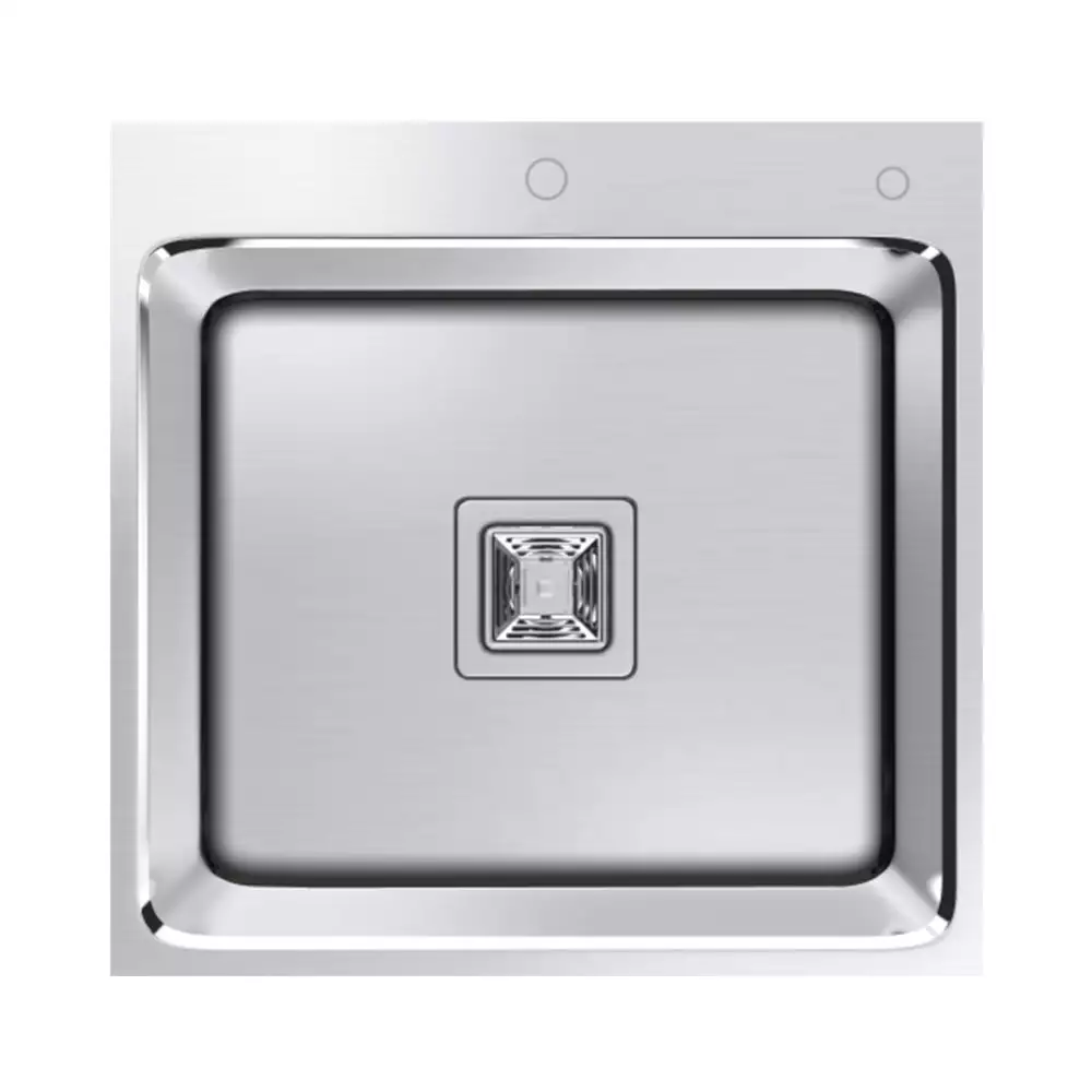 Hekken Heffel Square 304 Grade Stainless Steel Kitchen Sink - International Satin Finish, hek-heffel-4948