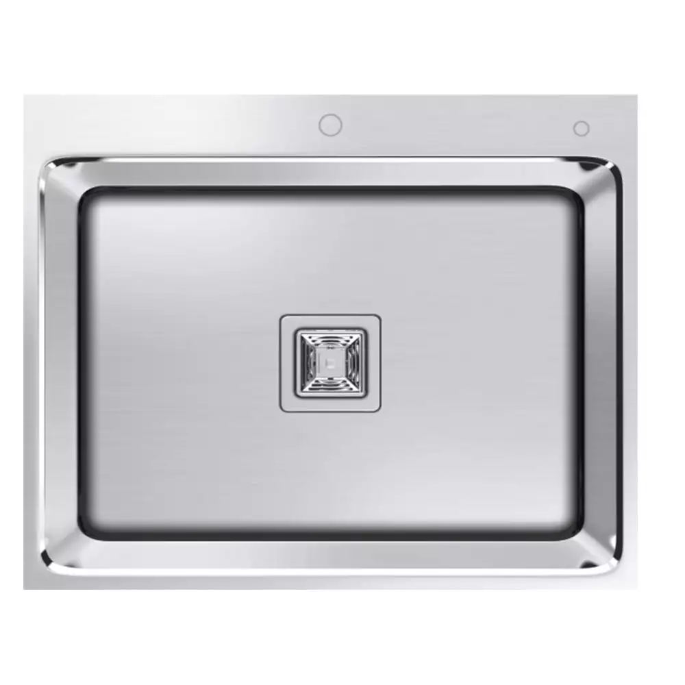 Hekken Heffel Square 304 Grade Stainless Steel Kitchen Sink - International Satin Finish, hek-heffel-6252