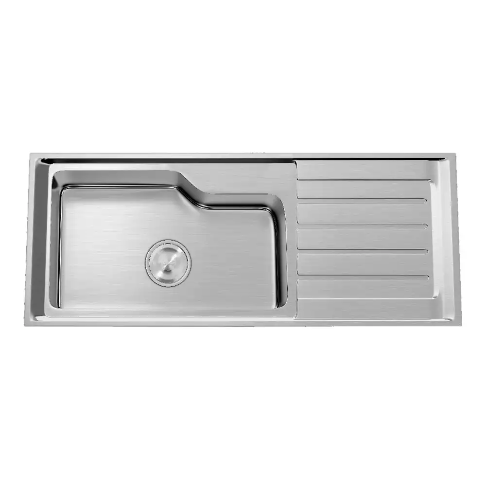 Hekken Cub-Ax-eco Square 304 Grade Stainless Steel Kitchen Sink - International Satin Finish, hex-Cub-Ax-12050A