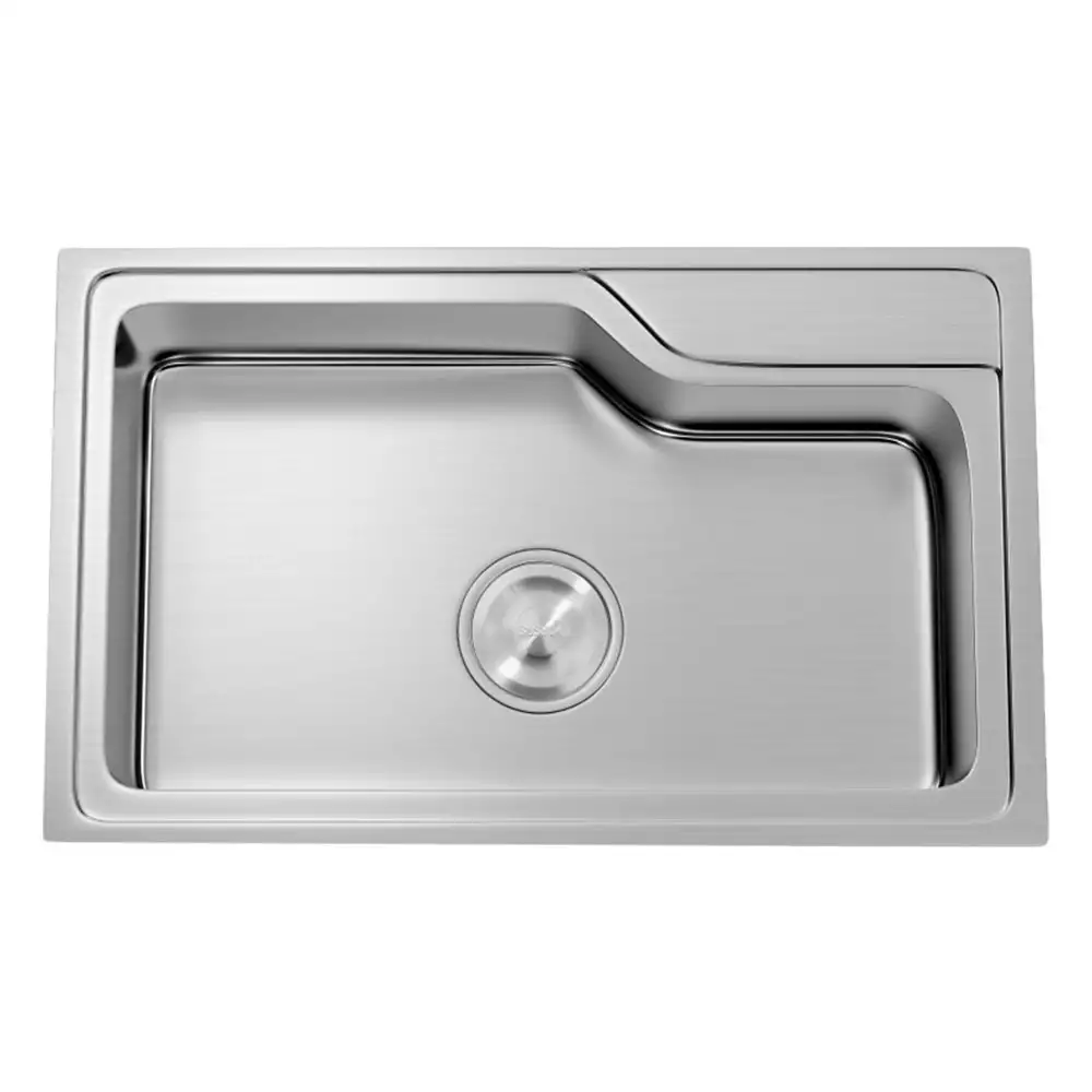 Hekken Cub-Ax-eco Square 304 Grade Stainless Steel Kitchen Sink - International Satin Finish, hex-Cub-Ax-5843