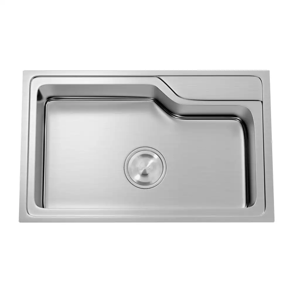 Hekken Cub-Ax-eco Square 304 Grade Stainless Steel Kitchen Sink - International Satin Finish, hex-Cub-Ax-7245