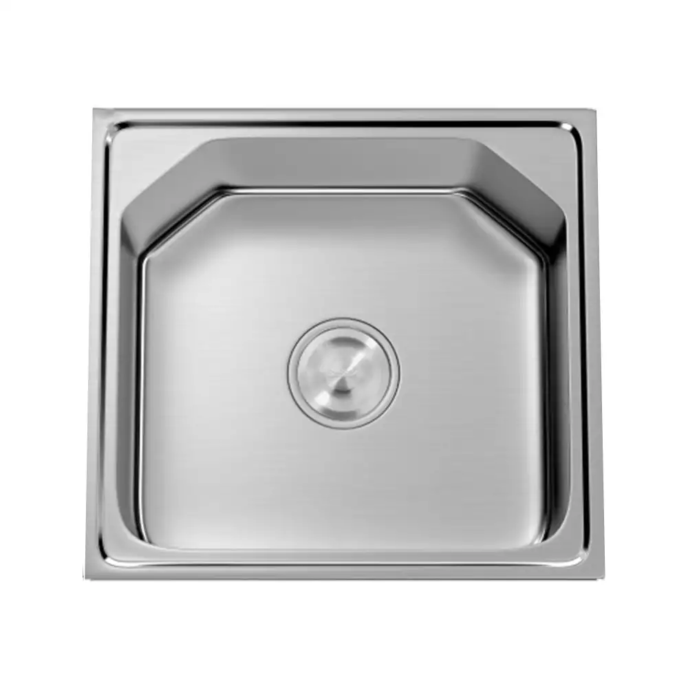 Hekken Hoxton-eco Square 304 Grade Stainless Steel Kitchen Sink - International Satin Finish, hex-Hoxton-4641