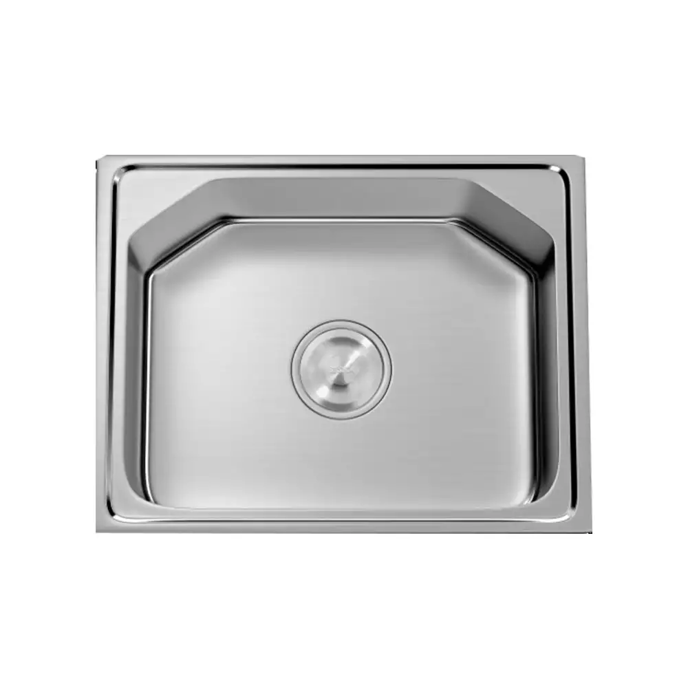 Hekken Hoxton-eco Square 304 Grade Stainless Steel Kitchen Sink - International Satin Finish, hex-Hoxton-5238