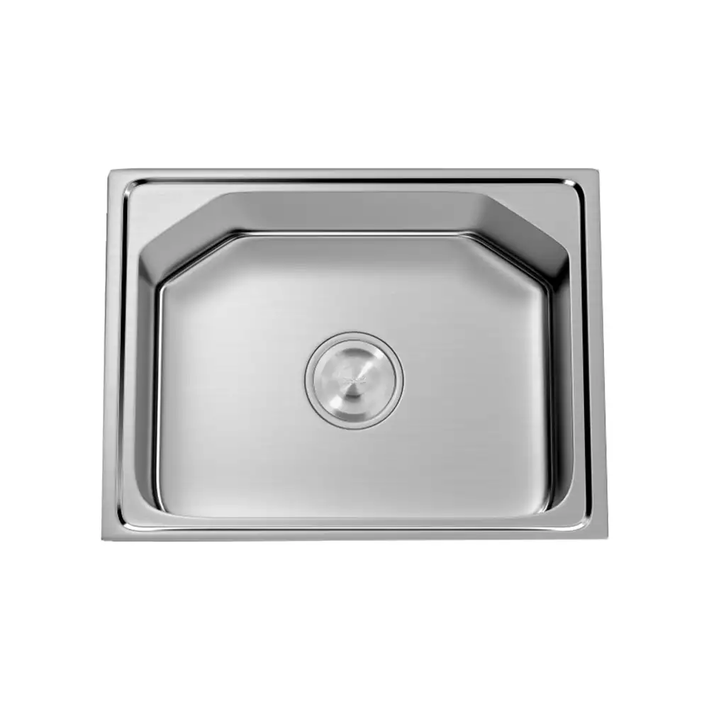 Hekken Hoxton-eco Square 304 Grade Stainless Steel Kitchen Sink - International Satin Finish, hex-Hoxton-6045