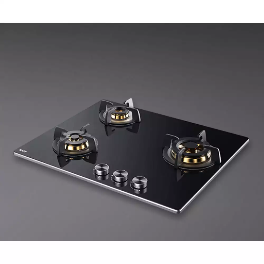 Kaff BLH 603 Full Brass High Efficiency Burners With Flame Failure Device, Built-in Hob (3 Burner)