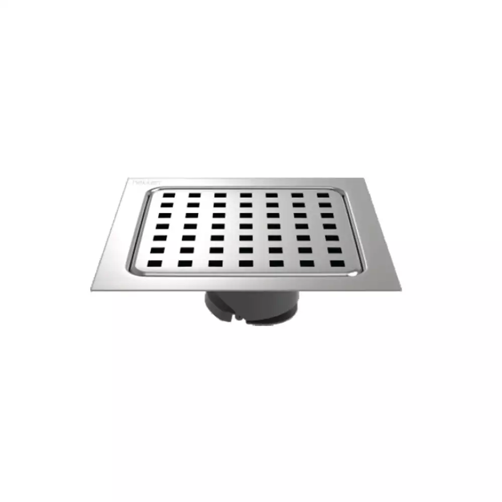 Hekken Stainless Steel Floor Drain, International Satin Finish [140 mm x 140 mm] - (hek-Aqua-SQ)