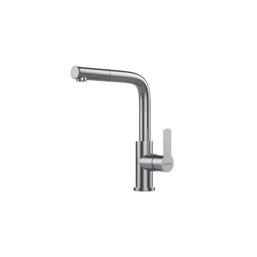 Hekken Stainless Steel Deck Mounted Sink Faucet With Shower Pull Out - [hek-Herms-7004SP]