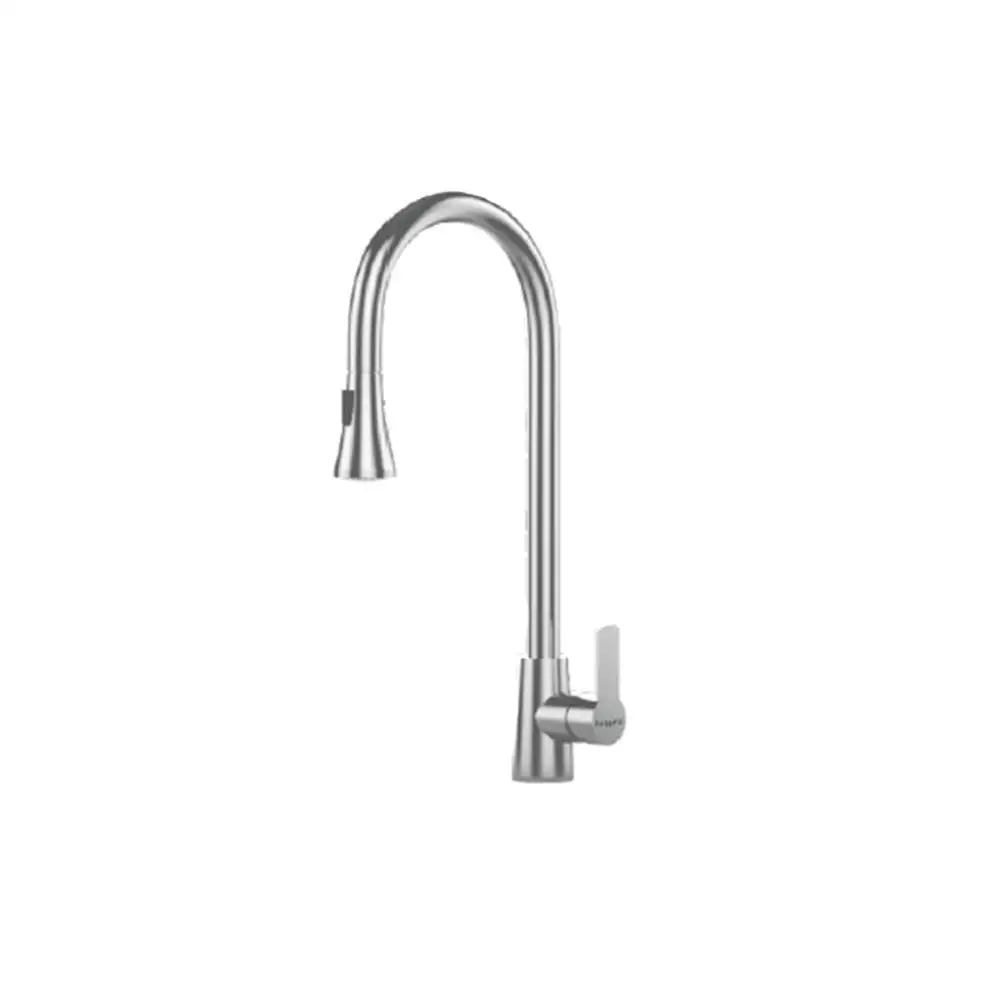 Hekken Stainless Steel Deck Mounted Sink Faucet With Shower Pull Down - [hek-Herms-7005SP]