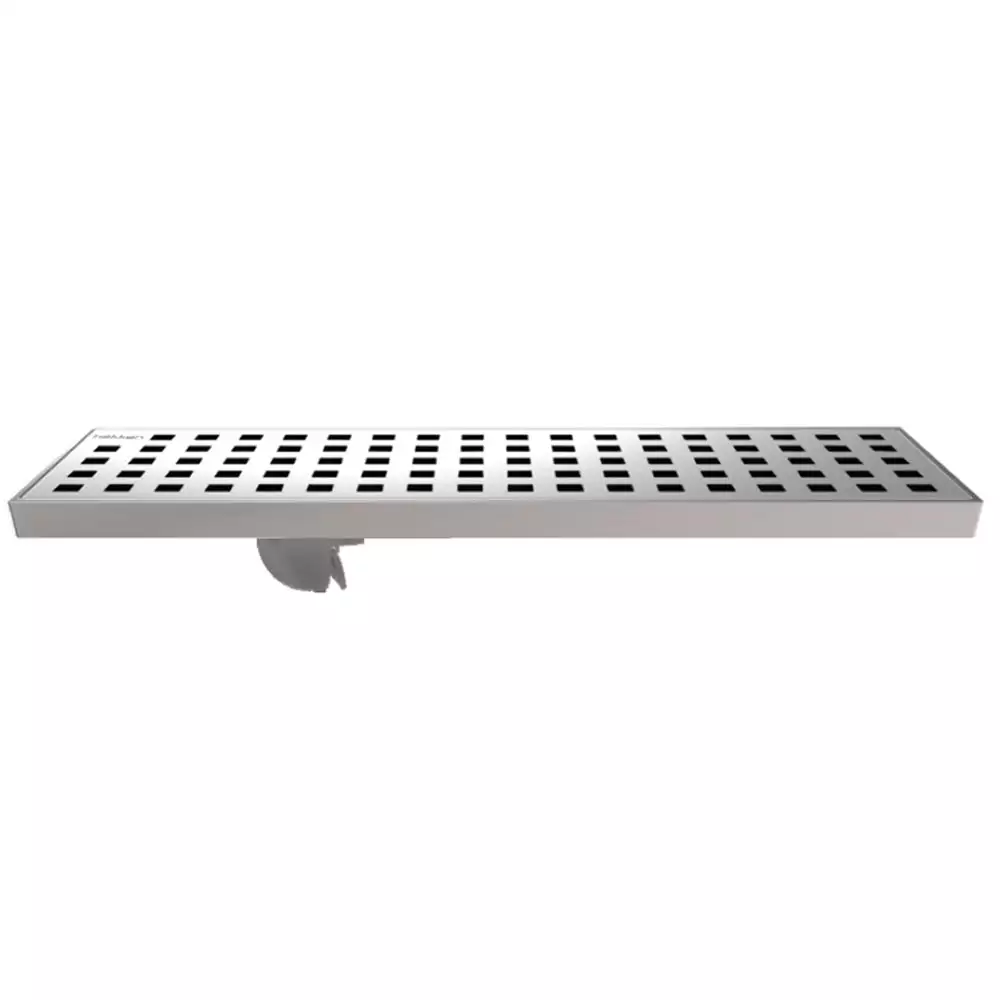 Hekken Stainless Steel Shower Channel Drain, (L) 1000 x (W) 100 x (D) 20 mm - [hek-SQ-1000]