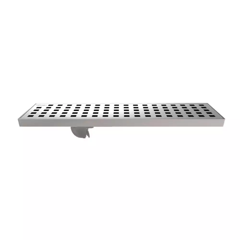 Hekken Stainless Steel Shower Channel Drain, (L) 610 x (W) 100 x (D) 20 mm - [hek-SQ-610]