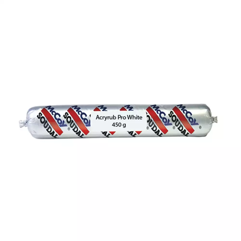McCoy Soudal Acryrub Pro White SSG Pack (450gm) Acrylic Sealant