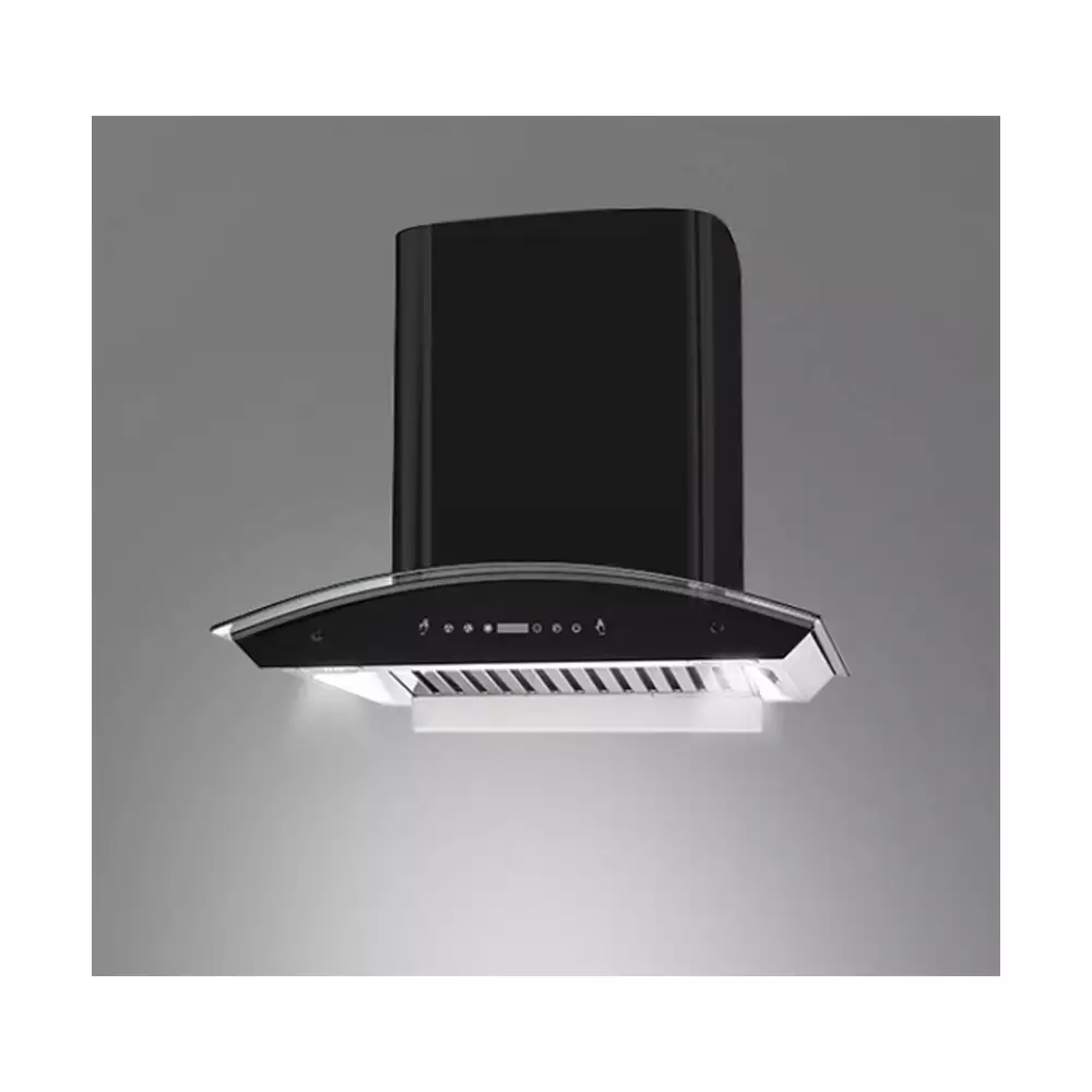 Kaff PRIMA TX DHC 60 Dry Heat Auto Clean And Gesture Control Kitchen Chimney - 60 cm, Matt Black