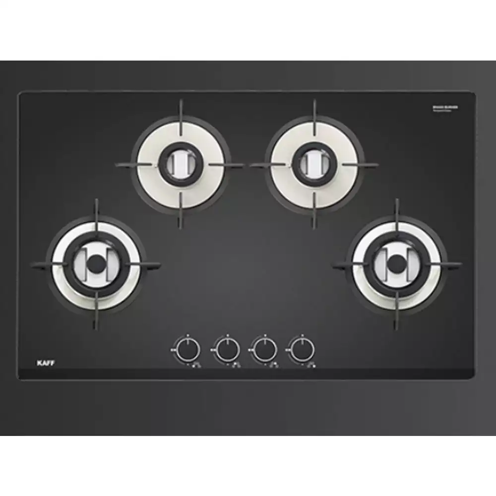 Kaff VRH 784 Auto Ignition 4 Burner Built-in Hob - 78 cm, Black Finish