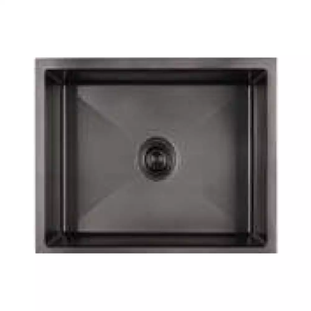 Futura Hand Carved Colour Series Kitchen Sink - Black (18inchx16inch)