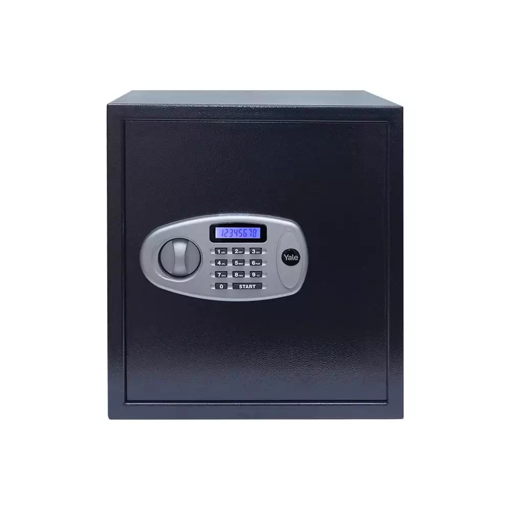 Yale Standard YSS/390/DB2 X-Large (41 Litre) Electronic Safe Locker For Home & Office With Pin Code & Key Access, Black - 14.3 Kg (1 Year Warranty)