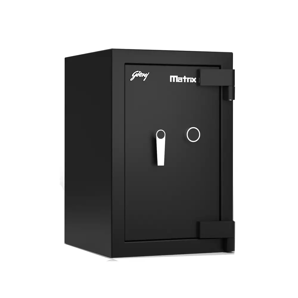 Godrej Matrix 2414 - KL (66 Litre) Manual Safe Locker For Home & Office With Key Lock, Black - 185 Kg (1 Year Warranty)