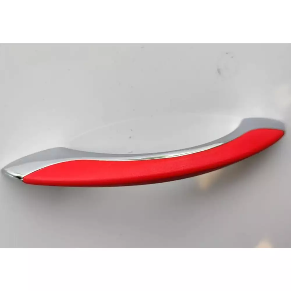 Tunes Cabinet Handle Interior Fittings, Chrome Plated/Red, Size - 160 mm