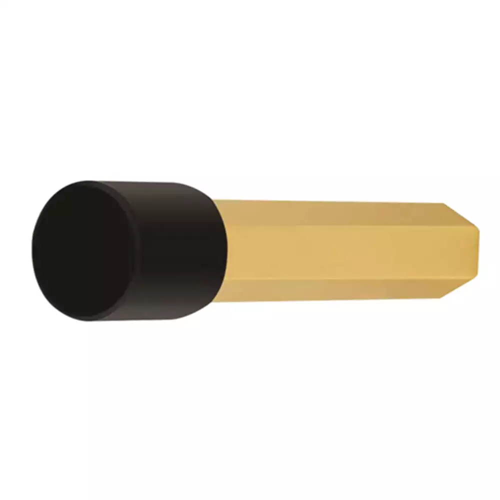 AceLine HexBuffer Door Stopper- Polished Brass