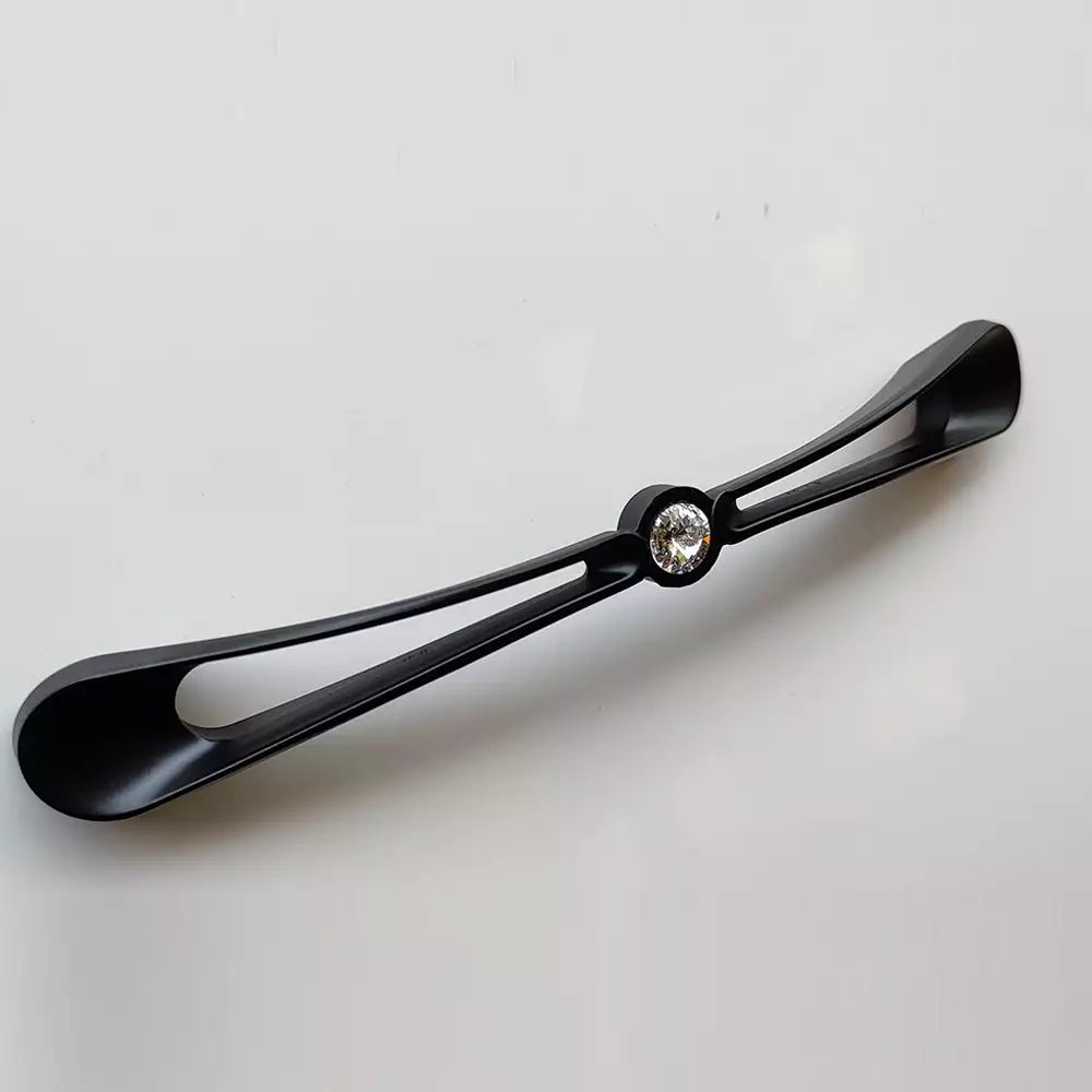 Tunes Cabinet Handle Interior Fittings, Black Diamond, Size - 96 mm - CH-12500