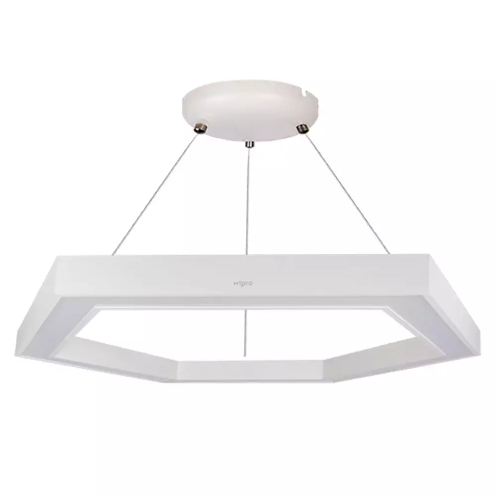 Wipro Hexa Ring D800 Hanging Light , 40 Watt - White 