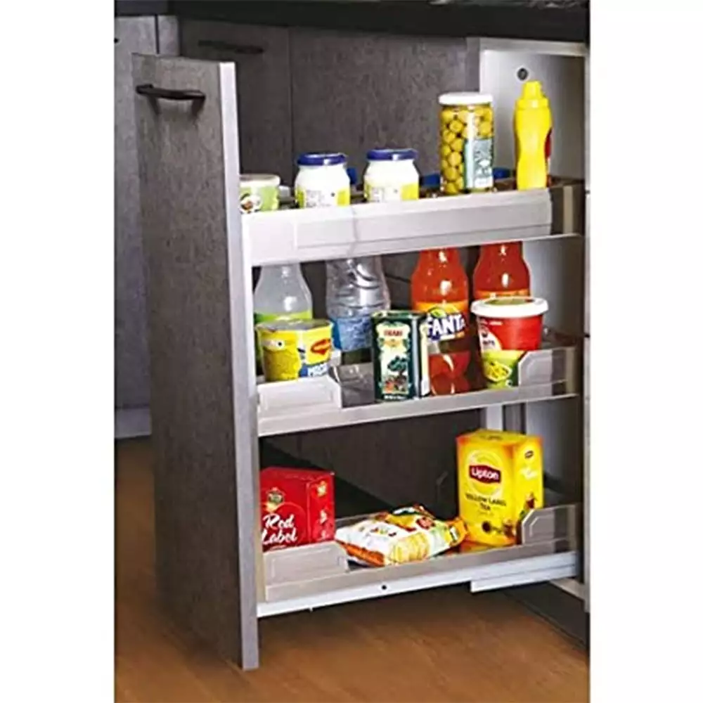 Slimline Masala Bottle Pullout (3 Shelf) - 300 mm