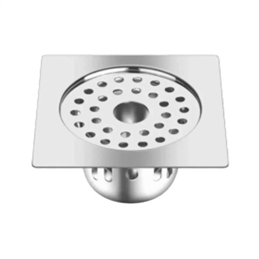 Nirali Bento Big Floor Drain Satin Finish - 6 Inches