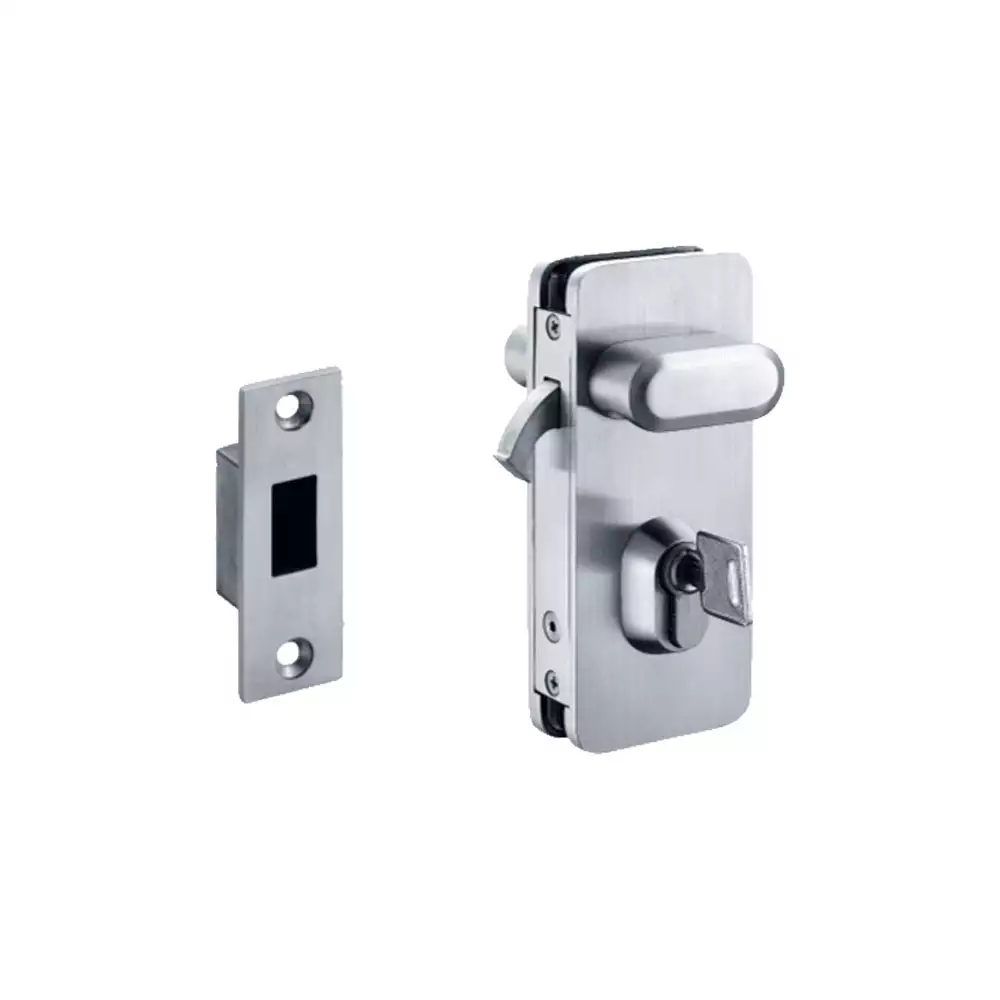 BTL Glass Door Lock With Finger Pull Wall To Glass