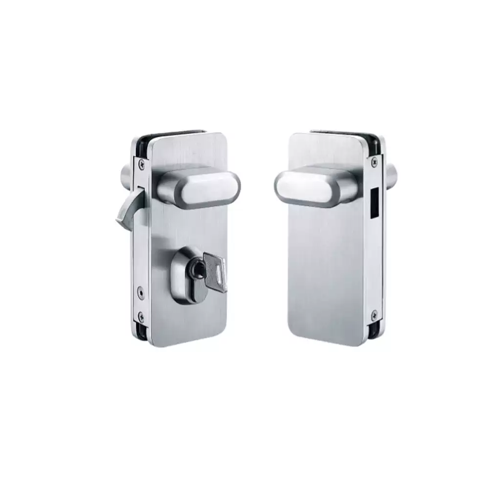 BTL Glass Door Lock With Finger Pull - Glass To Glass