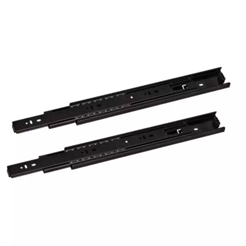 Slimline Prime Premium Ball Bearing Kitchen Drawer Slide - Black Eco - (10 Inch)