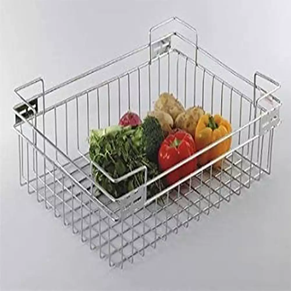 Slimline Vegetable Plain Basket Basket, (15 W x 20 D x 6 H) Inches