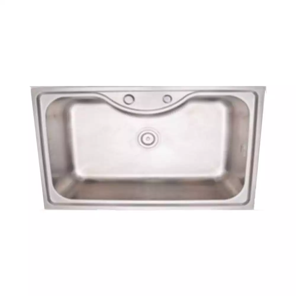 Pristine Kitchen Sink Single Bowl, Stainless Steel Finish - (800 L x 500 W x 230 H) mm