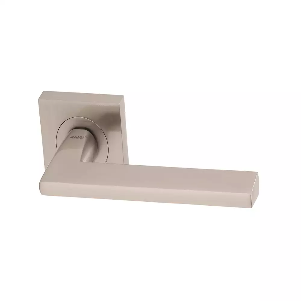 AHA! Denver Handle Zinc On Square Rose - Dull Nickel Brushed (DNB)