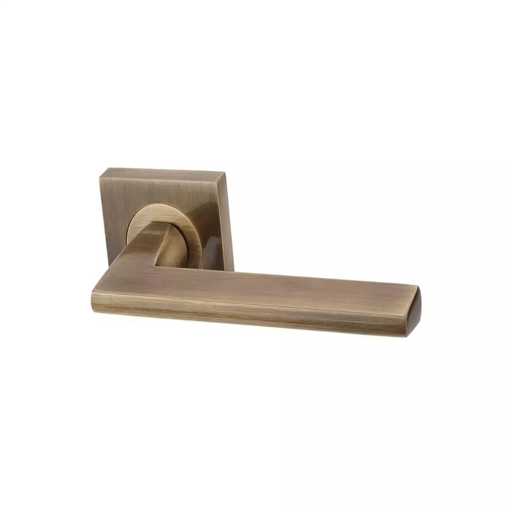 AHA! Denver Handle Zinc On Square Rose - English Bronze Glossy (EBG)