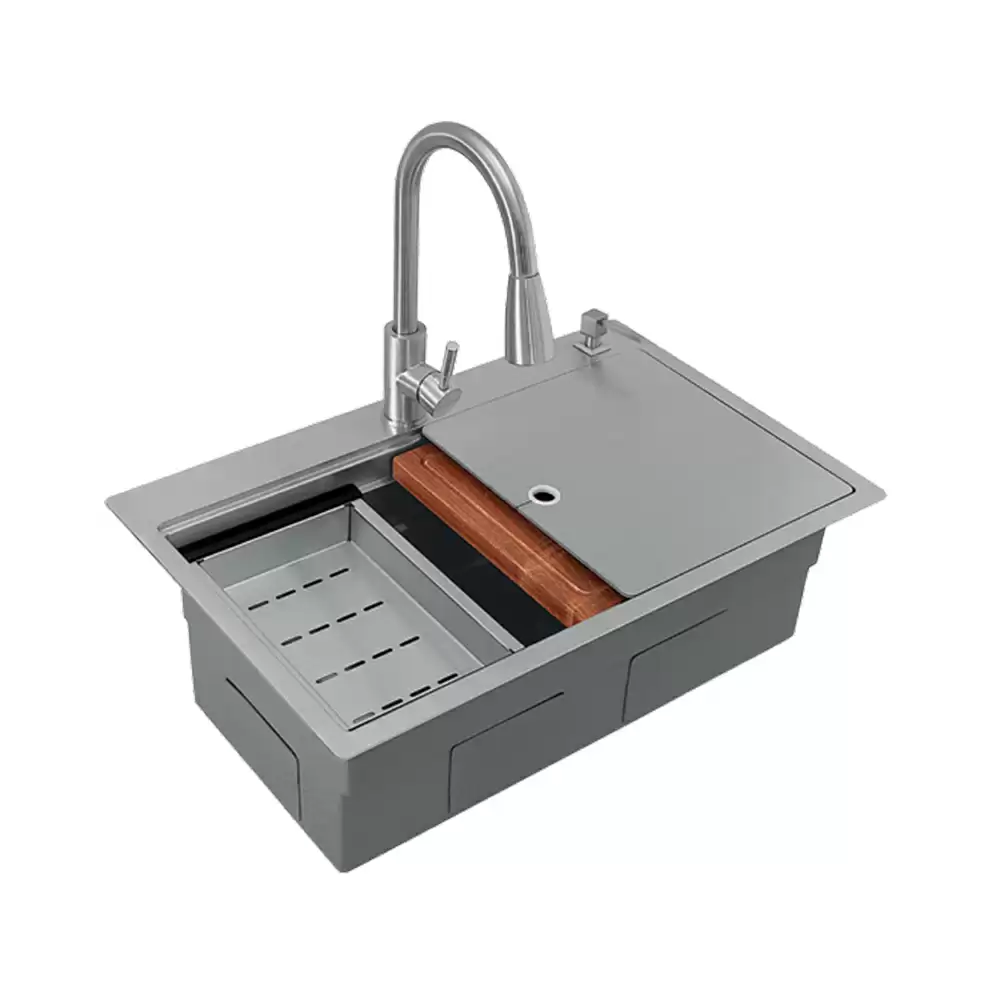 Sincore Satellite Stainless Steel Kitchen Sink - (29.5 x 19 x 10) Inch