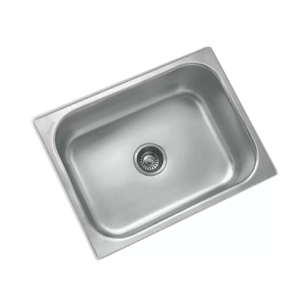 Sincore Square Large Stainless Steel Kitchen Sink, Matt - (24 x 18) Inch