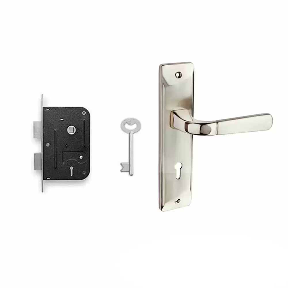 Godrej 7033 ELC 4 KY Handle on Plate Door Handleset With Satin Finish